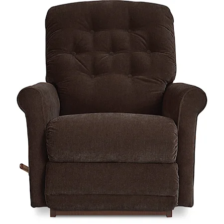 Casual Swivel Gliding Recliner with  Button Tufting